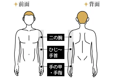 腕セット（指先含む）都度払い12,590円(税込)